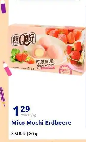 Action Mico Mochi Erdbeere Angebot