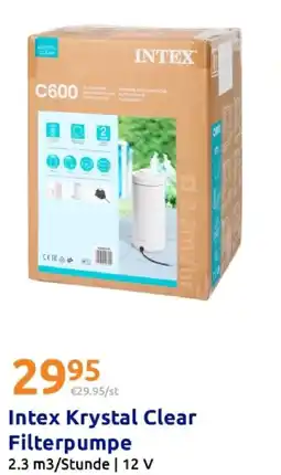 Action Intex krystal clear filterpumpe Angebot
