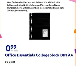 Action Office essentials collegeblock din a4 Angebot