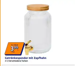 Action Getränkespender mit zapfhahn Angebot
