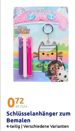Action Gabby's dollhouse schlüsselanhänger zum bemalen Angebot