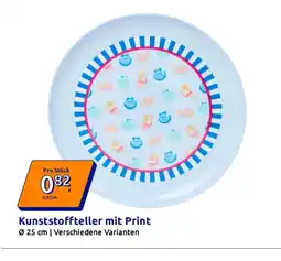 Action Kunststoffteller mit print Angebot