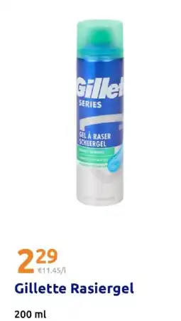 Action Gillette rasiergel Angebot