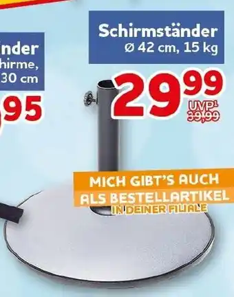 CENTERSHOP Schirmständer Angebot