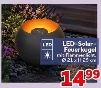 CENTERSHOP LED-Solar- Feuerkugel Angebot