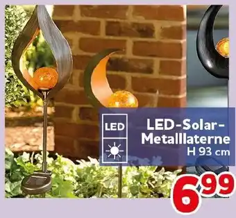 CENTERSHOP LED-Solar- Metalllaterne Angebot