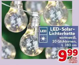 CENTERSHOP LED-Solar- Lichterkette Angebot