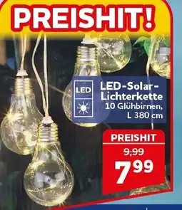 CENTERSHOP LED-Solar- Lichterkette Angebot