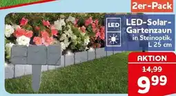 CENTERSHOP LED-Solar- Gartenzaun Angebot