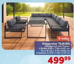 CENTERSHOP Sitzgarnitur TILBURG 5-teilig Angebot