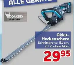 CENTERSHOP DORATEX GARDEN Akku- Heckenschere Angebot