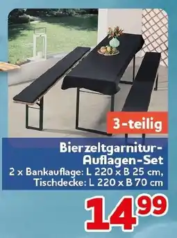 CENTERSHOP Bierzeltgarnitur- Auflagen-Set Angebot