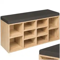 Netto Marken-Discount tectake Schuhschrank, für 10 Paar Schuhe, 2 verstellbare Zwischenböden, 103,5 x 48 x 30 cm Angebot