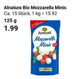 Globus Alnatura Bio Mozzarella Minis Angebot