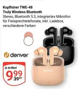 Globus Kopfhörer TWE-48 Truly Wireless Bluetooth Angebot