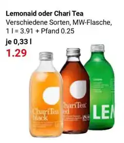 Globus Lemonaid oder Chari Tea Angebot
