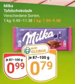 Globus Milka Tafelschokolade Angebot