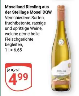 Globus Moselland Riesling aus der Steillage Mosel DQW Angebot