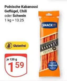 Globus Polnische Kabanossi Geflügel, Chili oder Schwein Angebot