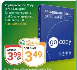 Globus Kopierpapier Go Copy Angebot