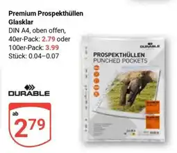 Globus Premium Prospekthüllen Glasklar Angebot