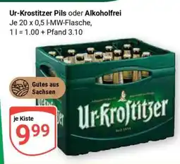 Globus Ur-Krostitzer Pils oder Alkoholfrei Angebot