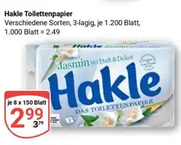 Globus Hakle Toilettenpapier Angebot