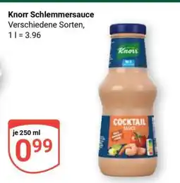 Globus Knorr Schlemmersauce Angebot