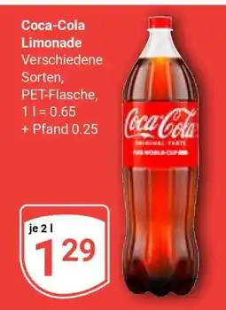 Globus Coca-Cola Limonade Angebot