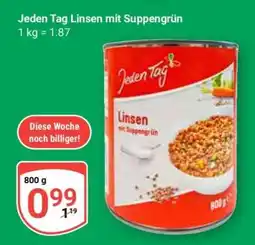 Globus Jeden Tag Linsen mit Suppengrün Angebot