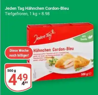 Globus Jeden Tag Hähnchen Cordon bleu Angebot
