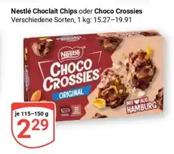 Globus Nestlé Choclait Chips oder Choco Crossies Angebot