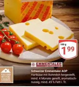 Globus Schweizer Emmentaler AOP Angebot