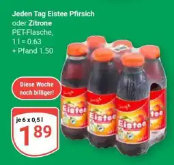 Globus Jeden Tag Eistee Pfirsich oder Zitrone Angebot