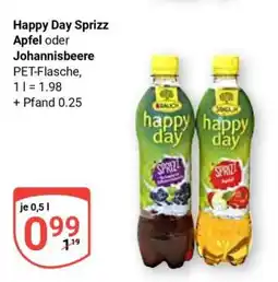 Globus Happy Day Sprizz Apfel oder Johannisbeere Angebot