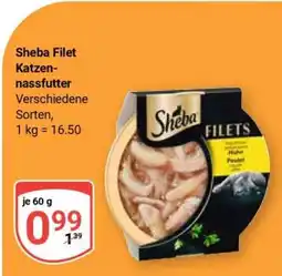 Globus Sheba Filet Katzennassfutter Angebot