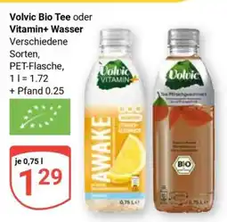 Globus Volvic Bio Tee oder Vitamin+ Wasser Angebot
