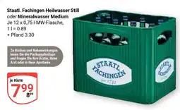 Globus STAATL. FACHINGEN Heilwasser still oder Mineralwasser medium Angebot