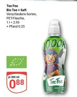 Globus Tee Fee Bio Tee + Saft Angebot