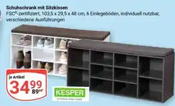 Globus Schuhschrank mit Sitzkissen Angebot
