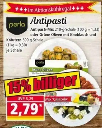 Norma Antipasti-Mix 210g oder Grune Oliven mit Knoblauch und Krautern 300g Angebot