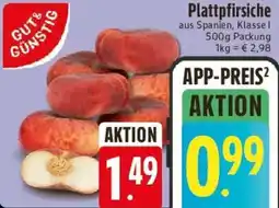 Edeka GUT& GÜNSTIG Plattpfirsiche Angebot