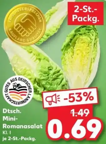 Kaufland Dtsch. Mini Romanasalat Angebot