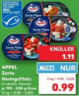 Kaufland APPEL Zarte Heringsfilets Angebot