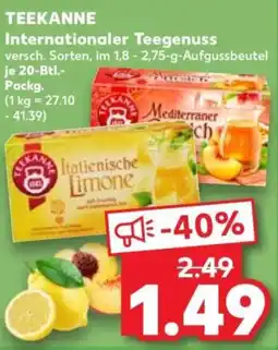 Kaufland TEEKANNE Internationaler Teegenuss Angebot