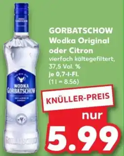 Kaufland GORBATSCHOW Wodka Original oder Citron Angebot