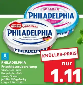 Kaufland PHILADELPHIA Frischkäsezubereitung Angebot