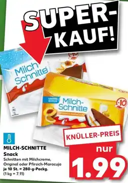 Kaufland MILCH-SCHNITTE Snack Angebot