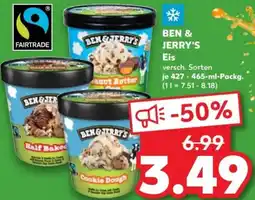 Kaufland BEN & JERRY'S Eis Angebot