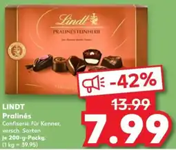 Kaufland LINDT Pralinés Angebot